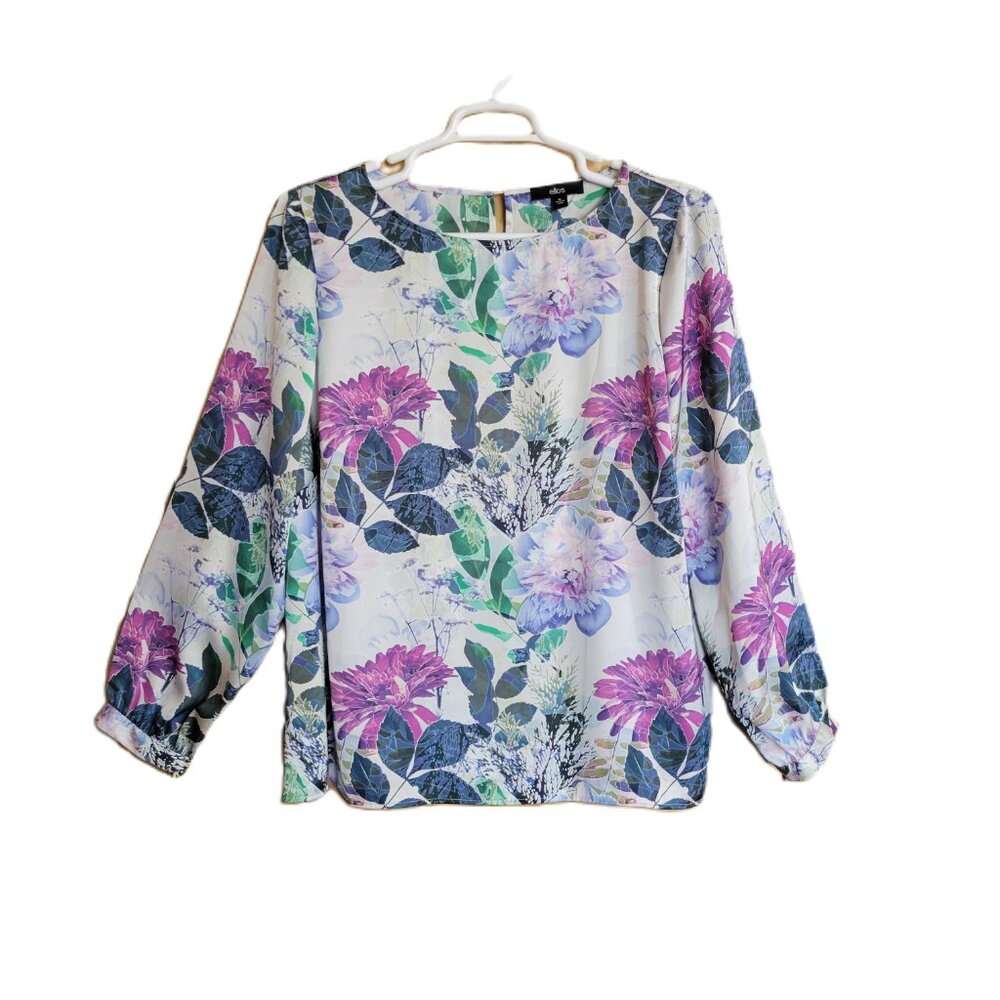Ellos Womens 24 Blouse Floral